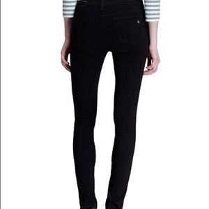 Rag and bone legging jean in black twill